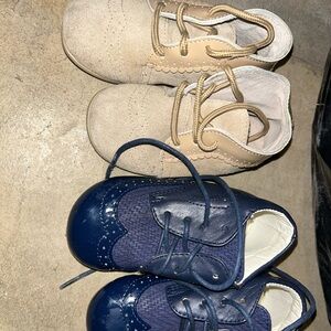 Stylish Kids Shoes in Navy and Tan
